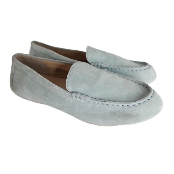 ALEX Marie Suede Mint Green Size 7.5 Padded Loafer EUC - Picture 3 of 7